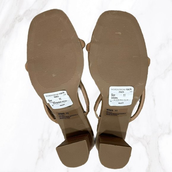 NWT Dolce Vita Halsty‎ Double Banded Block Heel in Caramel, Size 11 - Picture 5 of 5